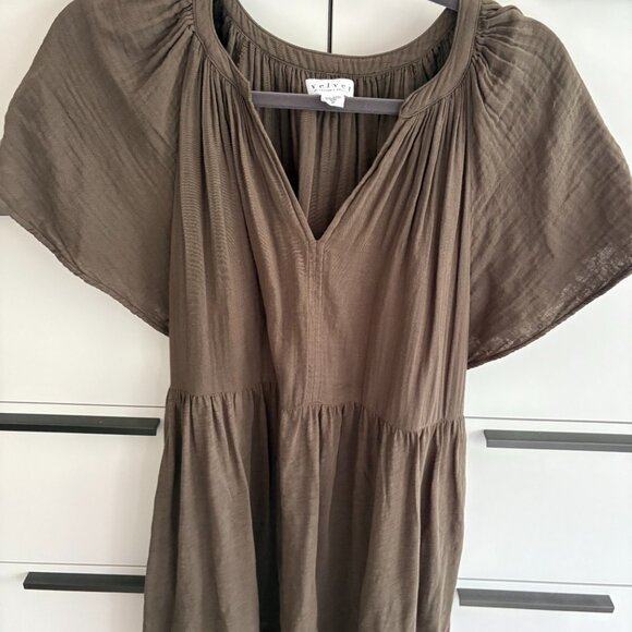 VELVET by Graham & Spencer Jamie Cotton Slub Dress - Picture 7 of 7